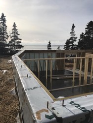 View of the ocean from our passive house project 