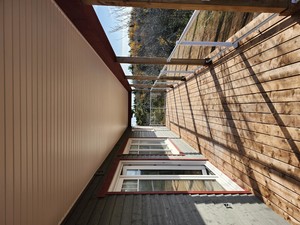 new home under construction, exterior deck, nova scotia, sawlor built homes